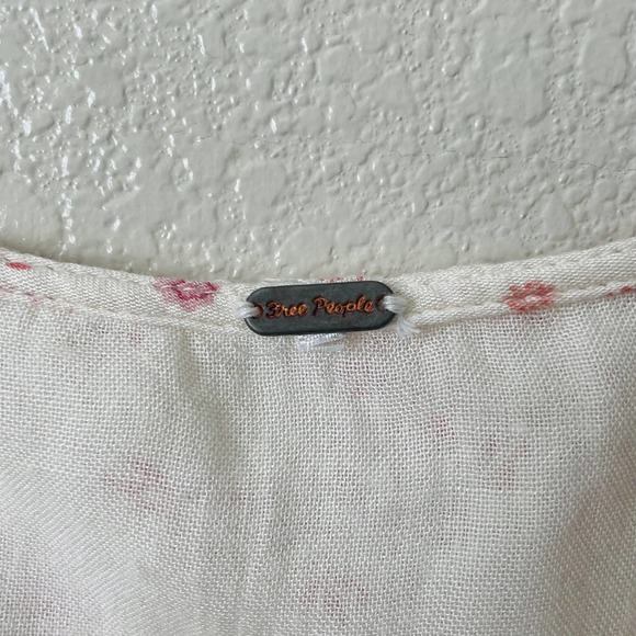 Free People Ditsy Floral Vintage Inspired Cottagecore Dandelion Mini Dress Ivory - Picture 13 of 15